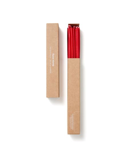 Набор Solvin из 20 красных свечей