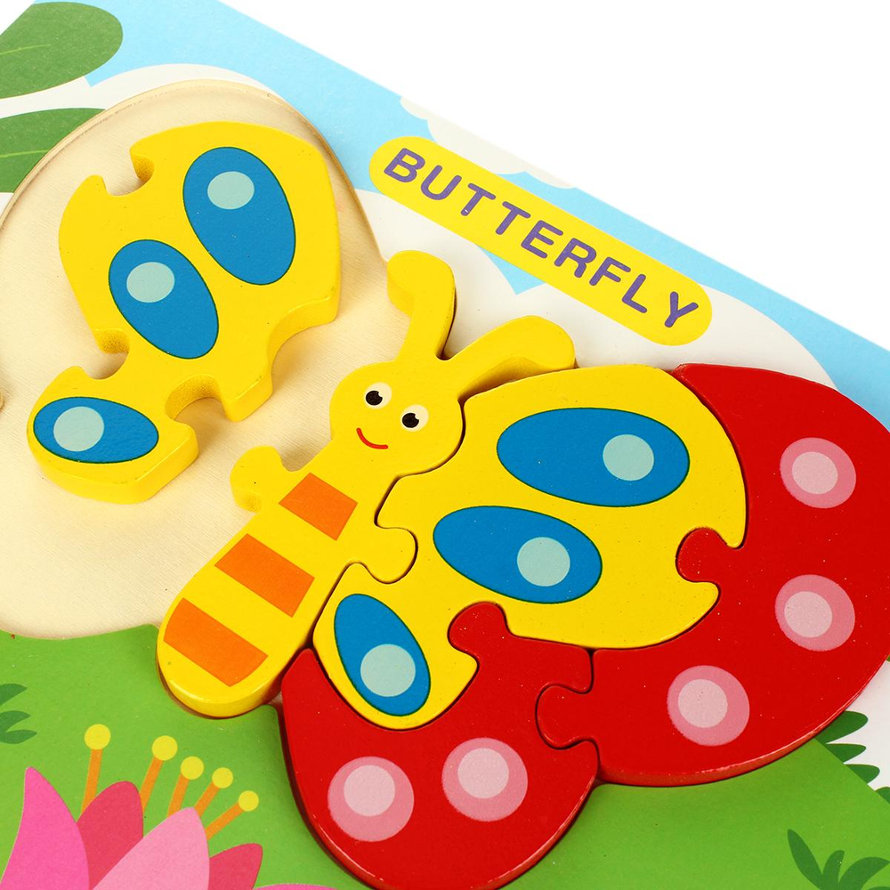 Развивающая игрушка деревянная Пазл, C-41809