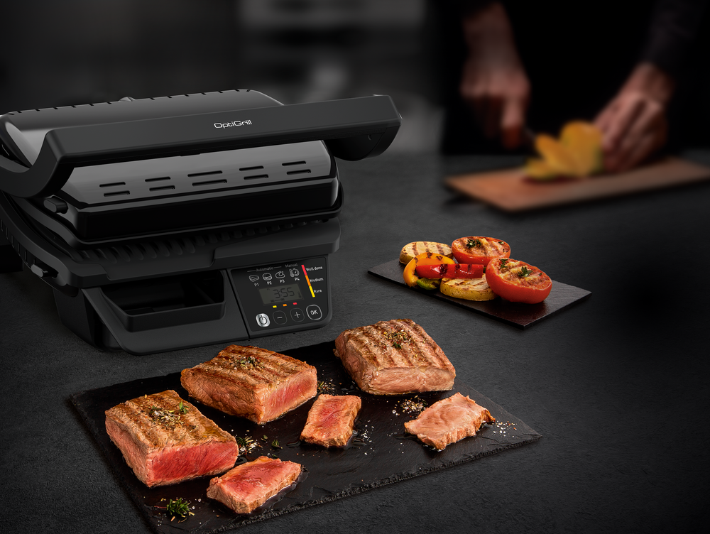 Гриль Tefal Optigrill GC7P0810 черный
