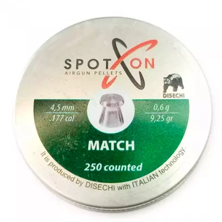 Пули Spoton Match 4,5 мм 0,60 гр. (250 шт)