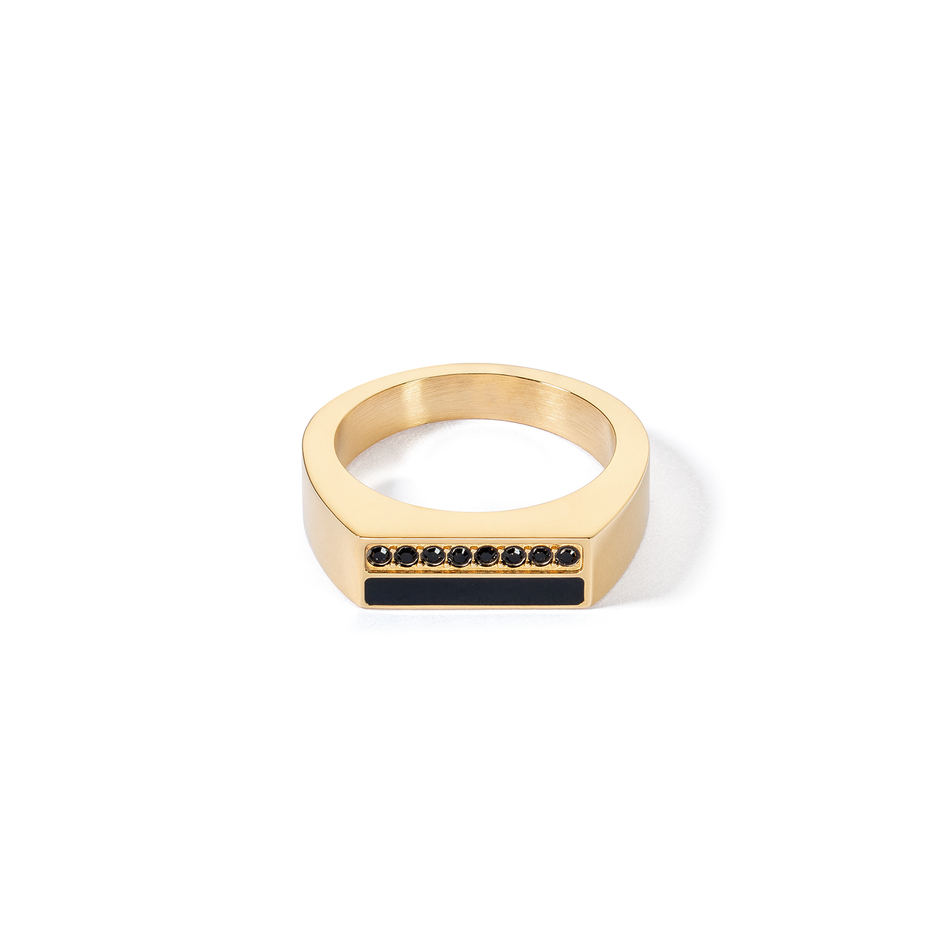 Кольцо Coeur de Lion Black-Gold 0133/40-1316 52