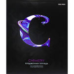 Тетрадь предметная 48л., А5, клетка, Проф-Пресс "Химия. Графема" , скрепка, мелованный картон, выб. лак, твин-лак, офсет