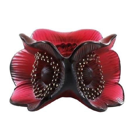 Подсвечник Анемоны красный Lalique [Арт. 10114800]