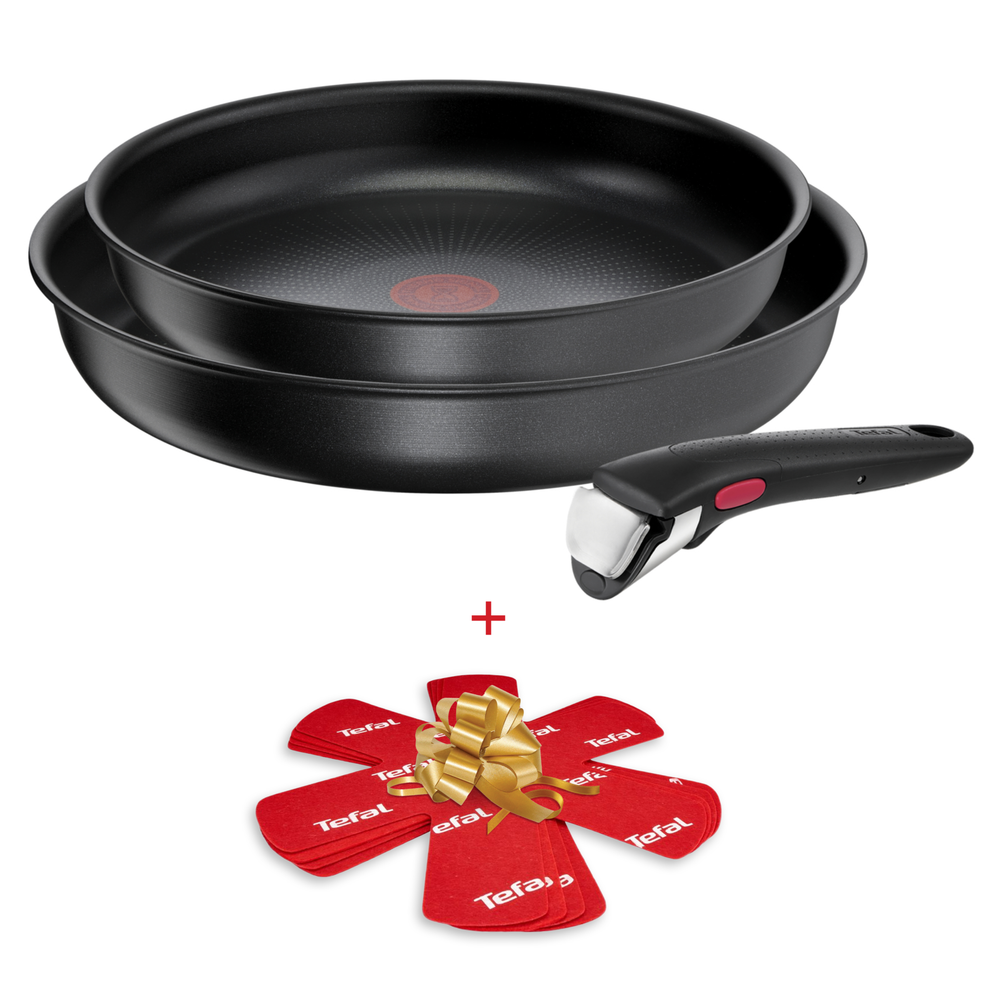 Набор посуды со съемной ручкой Tefal Ingenio Daily Chef 3 предмета 24/28 см L7629553 + протекторы