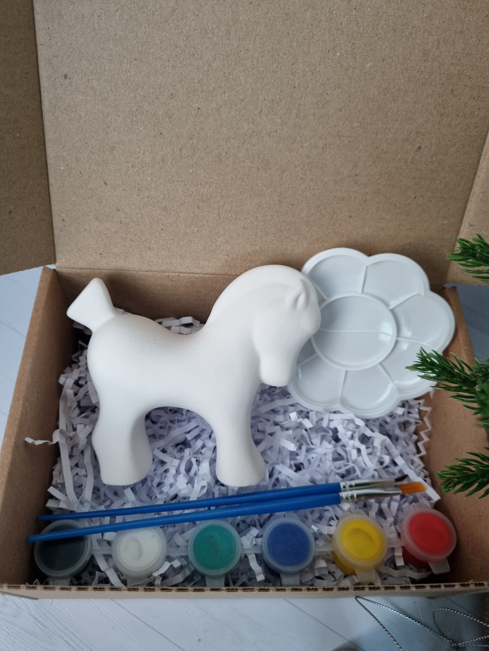 Набор для росписи с фарфоровой лошадкой