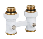 Узел нижнего подключ. рад. 3/4 прямой (БЕЛЫЙ) ViEiR (48/1шт)