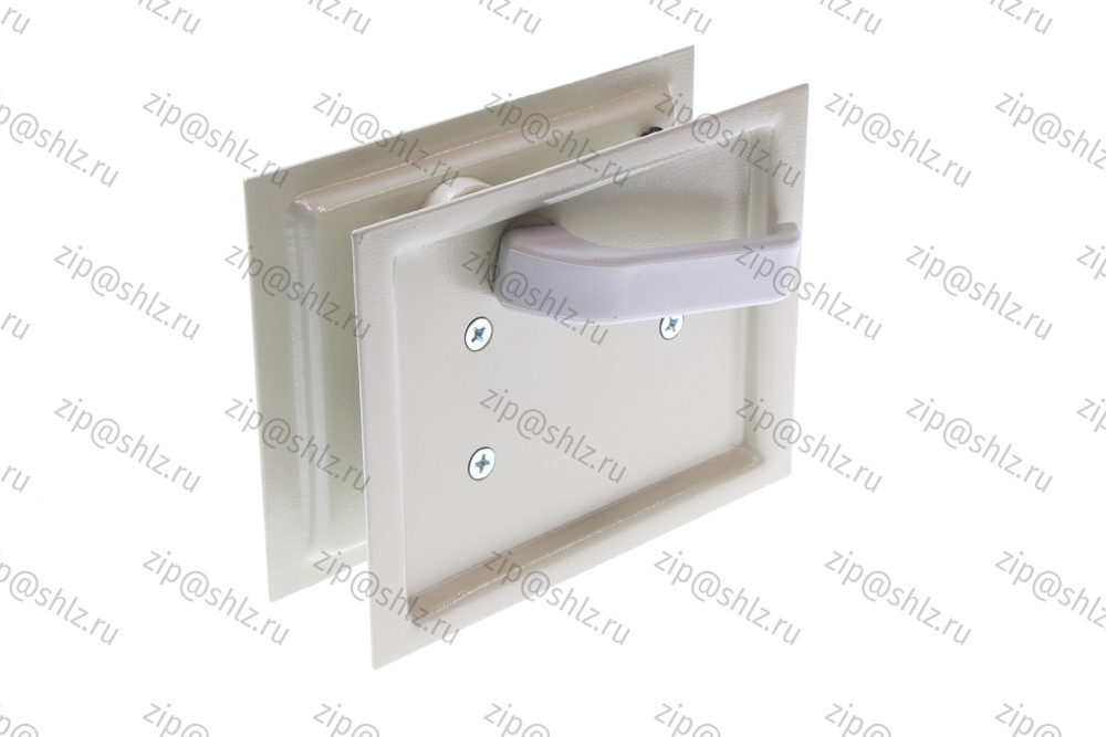 Устройство запирающее (замок) дверей шахты левое исполнение, цвет RAL 7032, без тяг 0505П.06.50.550