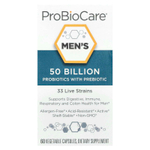 ProBioCare, пробиотики с пребиотиками для мужчин, 50 млрд, 60 растительных капсул