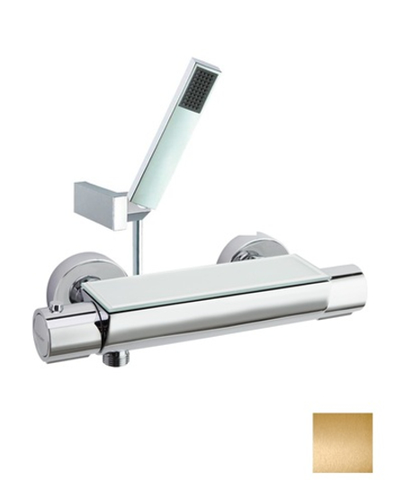 Смеситель термостатический для душа с душевым комплектом URBAN CHIC 213401MROC золото