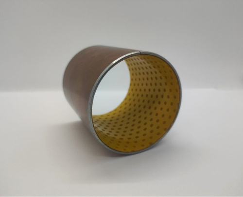 Металлополимерная разрезная свертная втулка SF-2Y BUSH 60*65*70 / Скользящий подшипник / Стальная втулка с POM покрытием и бронзовым напылением / для манипуляторов и спец. техники