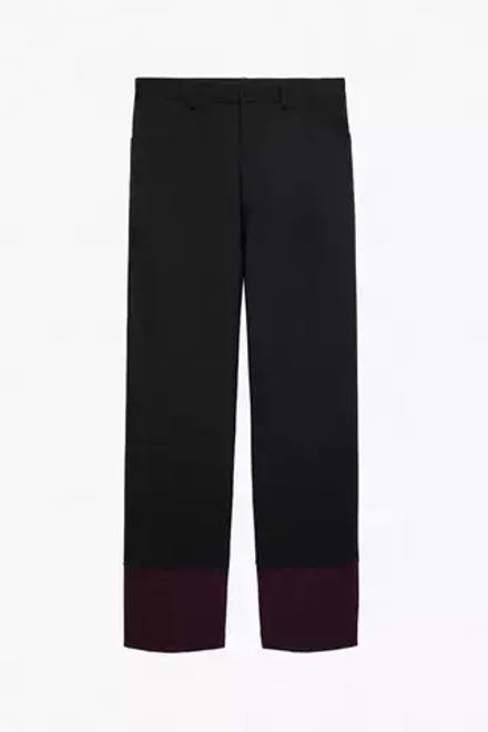 ZARA X STEFANO PILATI КОМБИНИРОВАННЫЕ БРЮКИ-КАЛЬСОНЫ, ЧЕРНЫЙ