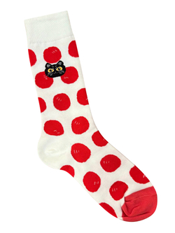 Носки р.35-40 "Cute Animals" Red Balls and Cat