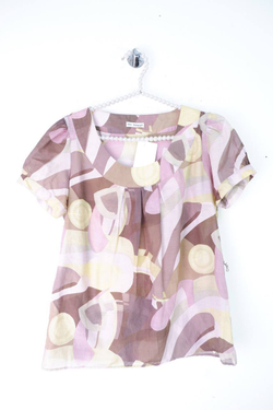 Блузка Marks&Spencer свободного кроя, маркировка 8, визуально 42 размер