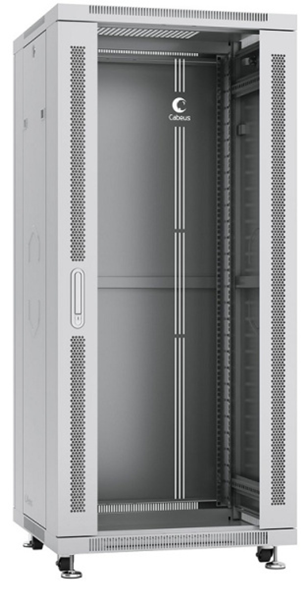 Шкаф напольный 19", 27U Cabeus SH-05C-27U60/80