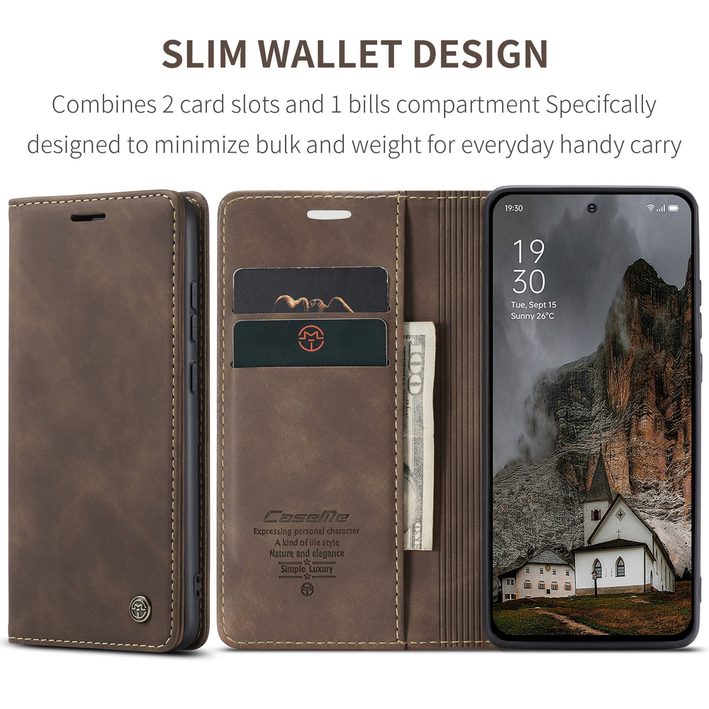 Чехол-книжка CaseMe Matte OPPO Reno 13 Pro global