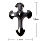 Подвеска Крест, символ веры Обсидиан