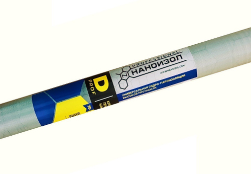 НАНОИЗОЛ (D PRO) Гидро-пароизоляционная двухслойная мембрана повышенной прочности 70м2