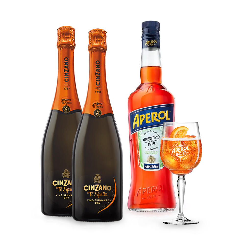 Aperol 0,7 л. + 2 бутылки CINZANO To-Spritz