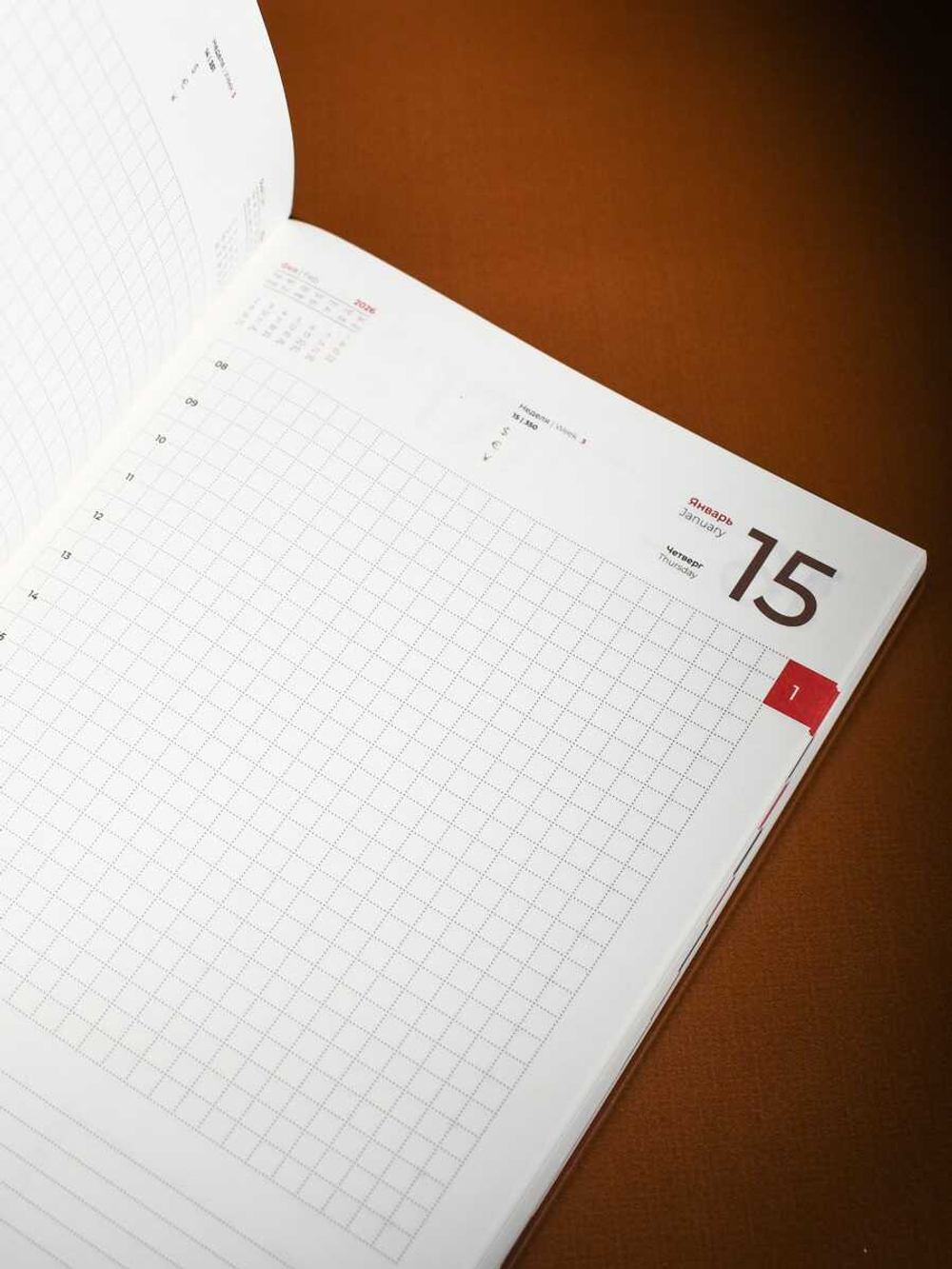 Ежедневник датированный 2026 ESCALADA, формат А5+, 176 л., запаянный край, интегральный переплёт, искусственная кожа "Шеврет", тиснение фольгой