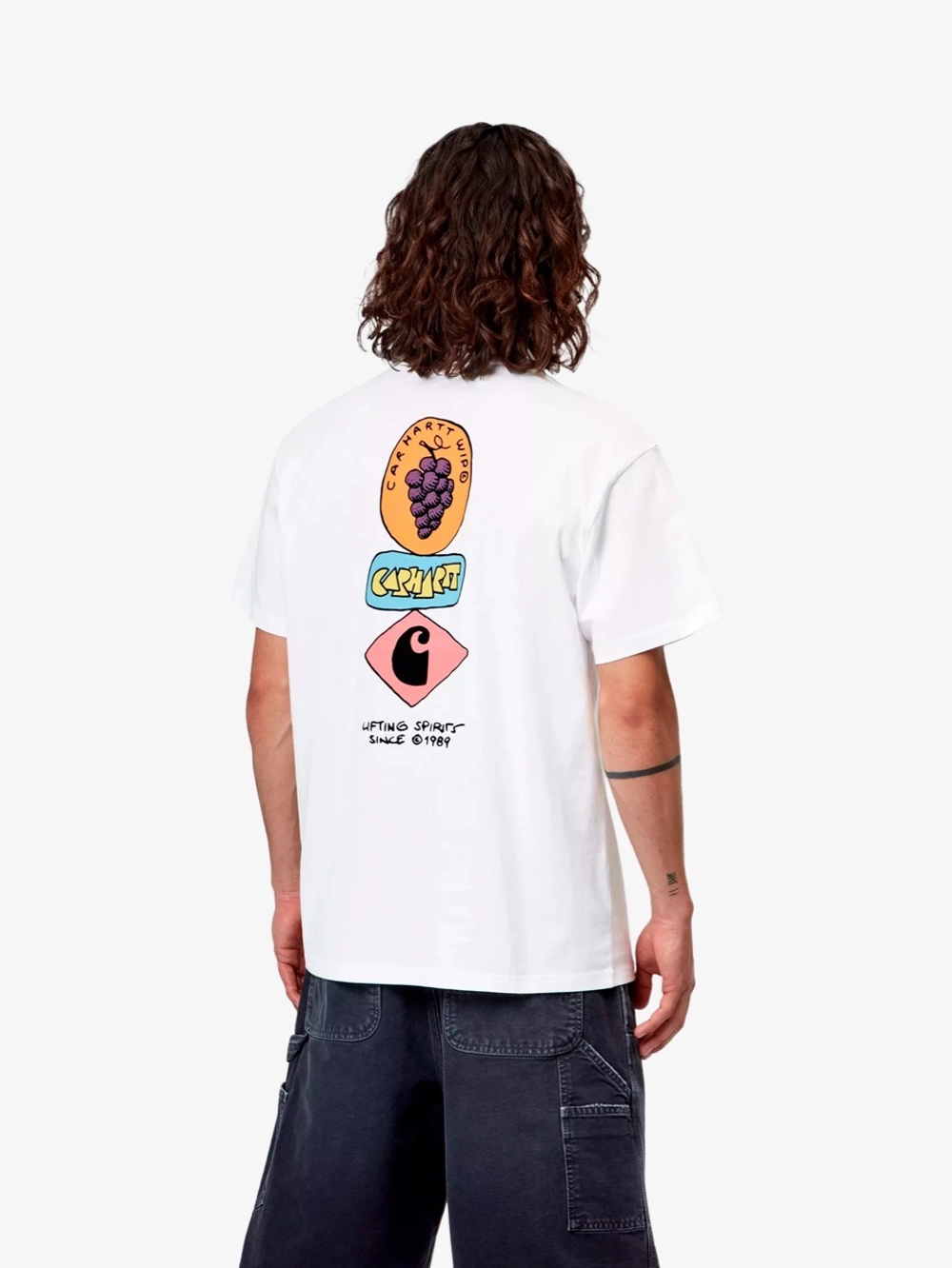 Футболка Carhartt WIP Stacked Grapes White