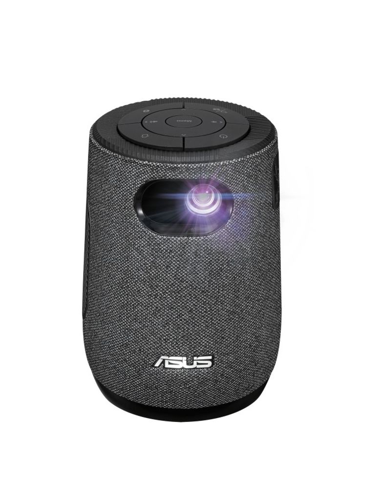 ASUS ZenBeam Latte L1 Проектор (DLP, LED, 720p 1280x720, 300Lm, 400:1, HDMI, USB-A, 2x5W spk Harman Kardon, WiFi, Bluetooth, Aptoide TV, led 30000hrs, battery 6000mA/h, Black, 0.587kg)