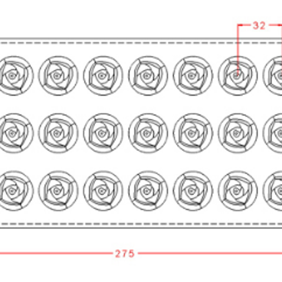178 | Форма для шоколадных конфет &quot;Цветок&quot; (275*135мм)