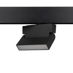 Магнитный трековый светильник ЭРА TRM20-2-12-6W3K BK светодиодный 6Вт 3000К черный для системы NOVA | Магнитные трековые светильники