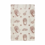 Пакет для картофеля фри бумажный белый, разм.175*110*50, с рисунком 100шт/упак, 3500шт/кор