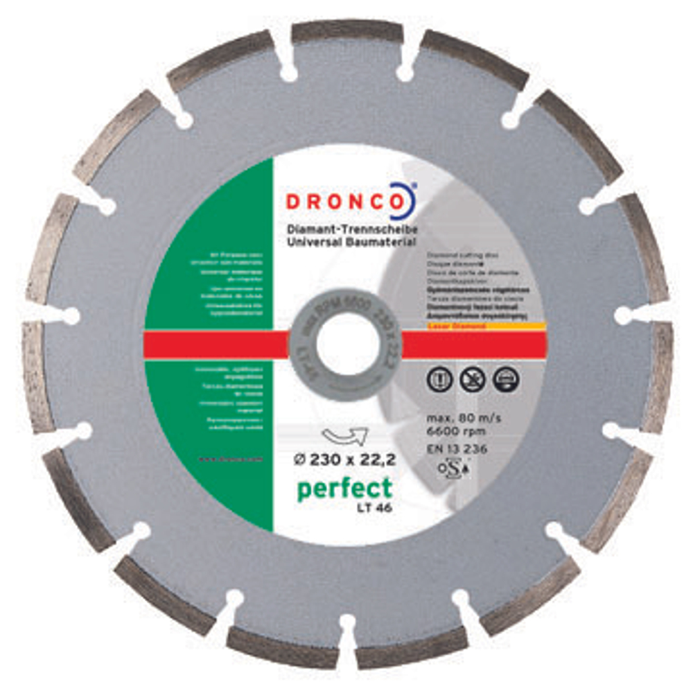 Алмазный сегментный диск Dronco LT-46 230 мм 4230185