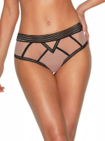 Трусики-бразилиана Lou Lou с нитями люрекса (Размер: XXXL) (Цвет: телесный)