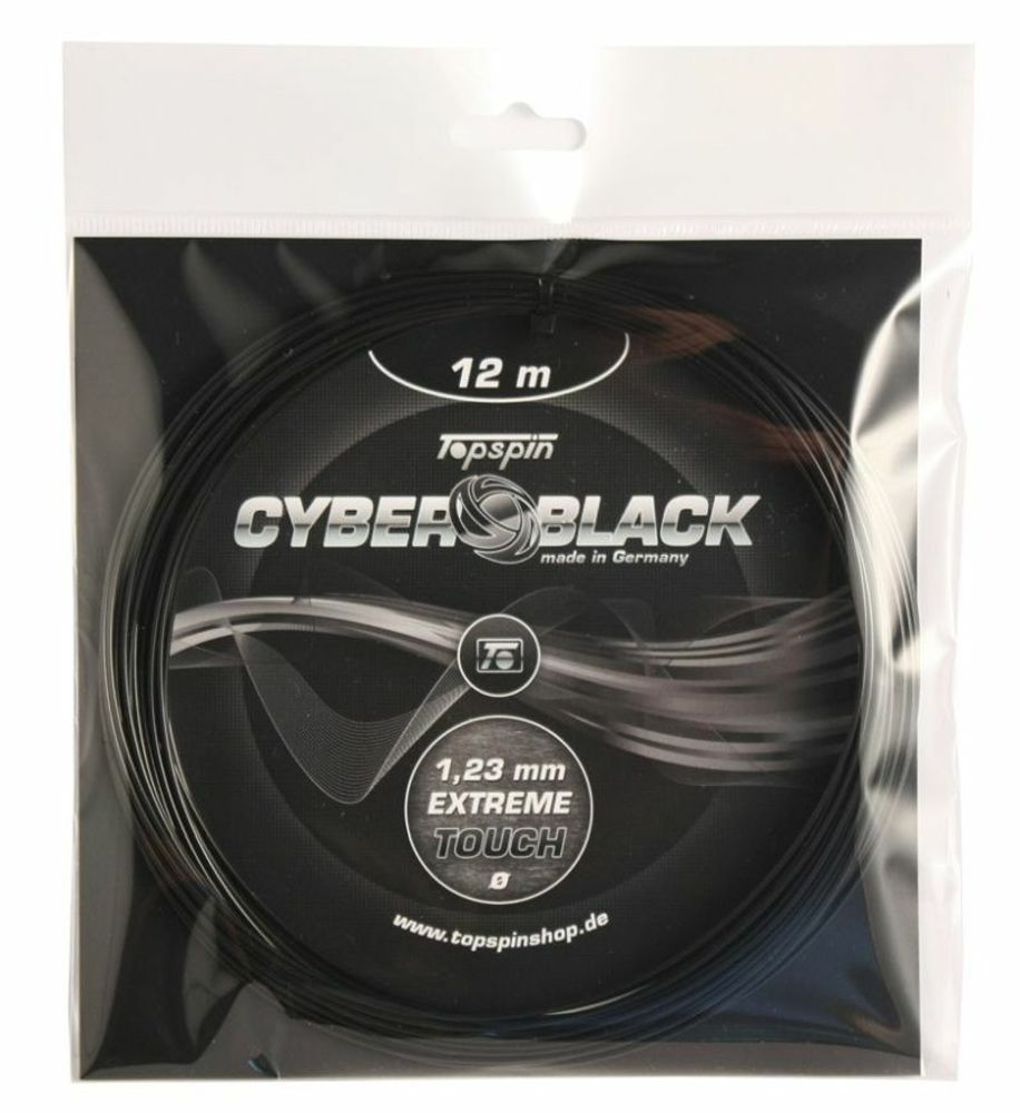 Теннисные струны Topspin Cyber Black (12m) - черный
