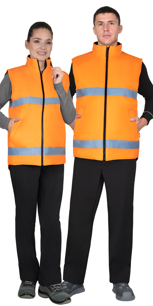 Жилет СИРИУС-ЭКСПРЕСС оранжевый с СОП