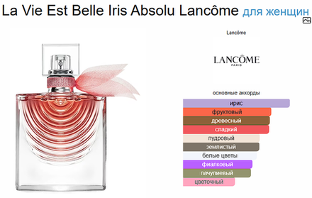 Lancome La Vie Est Belle Iris Absolu 100 ml (duty free парфюмерия)
