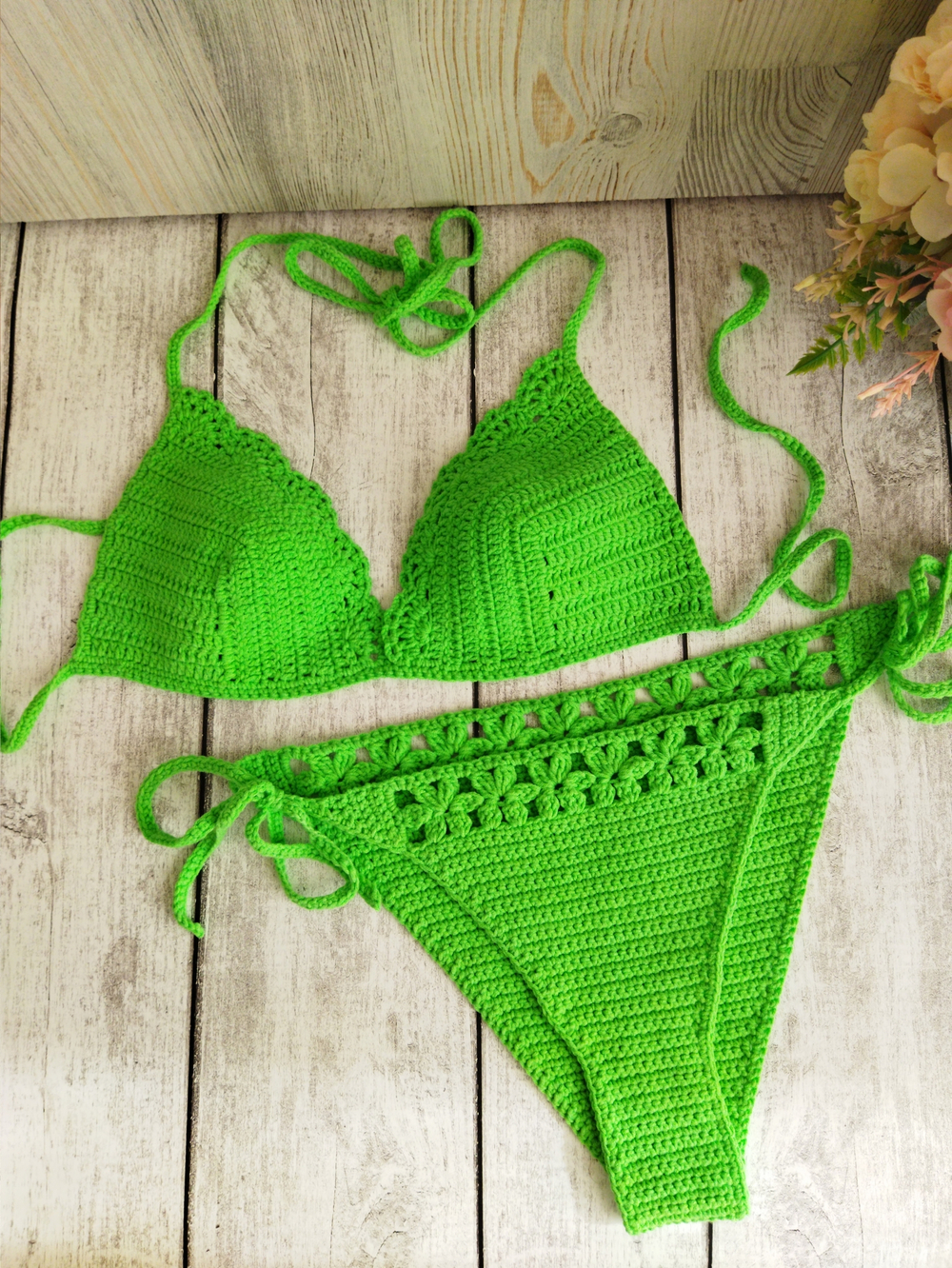 Купальник вязаный