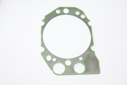 Прокладка ГБЦ ЯМЗ 240 армированная, зелёный/синий силикон индивидуальная голова (Балаково)