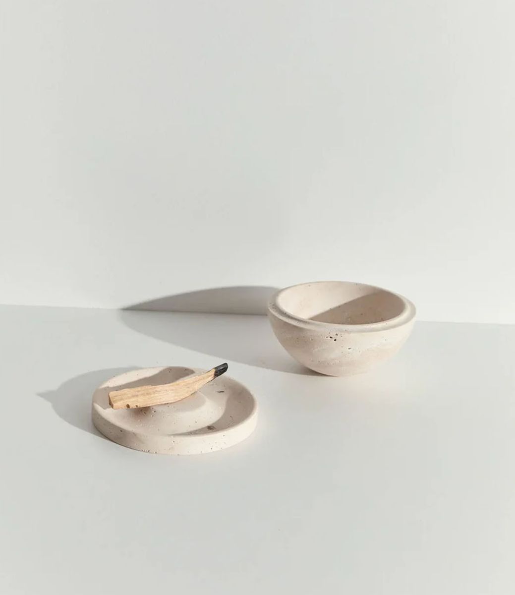 Addition Studio Horizon Incense Burner Travertine — держатель для благовоний