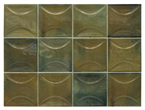 Керамическая плитка для стен EQUIPE HANOI Arco Wild Olive 10х10/ ЭКИПЕ ХАНОЙ Арко Вилд Олив 10х10