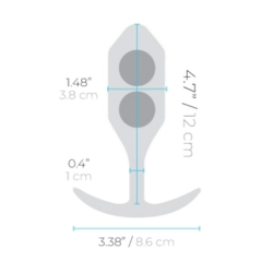 b-Vibe Snug Plug 3 - Анальная пробка для ношения
