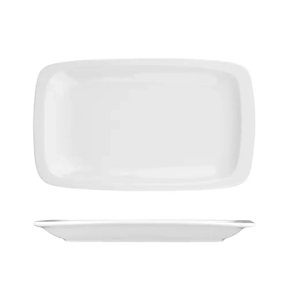 Блюдо прямоугольное 29,5*18,5 см белое фарфор P.L. Proff Cuisine [6]