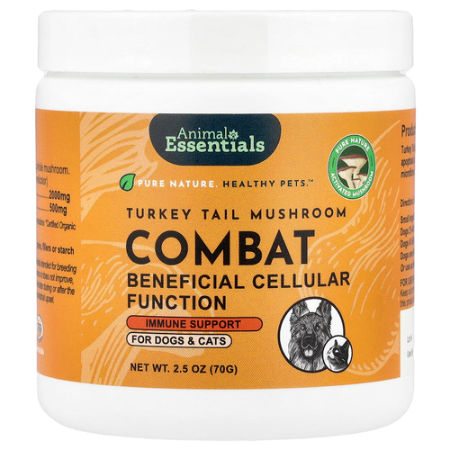 Animal Essentials, трутовик разноцветный, грибной гриб, для собак и кошек, 70 г (2,5 унции)