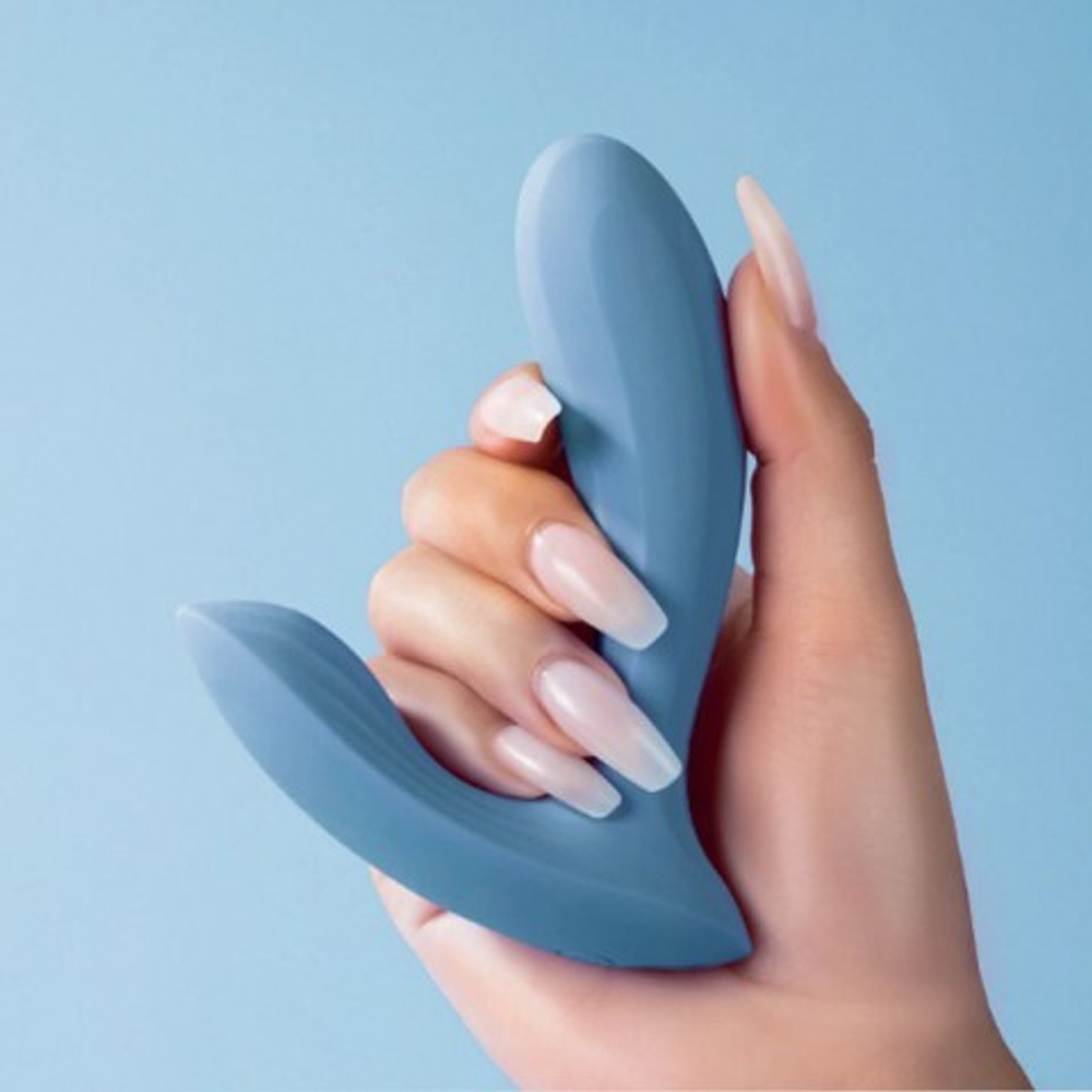 Интерактивный вибромассажёр Erica для ношения синий от SVAKOM