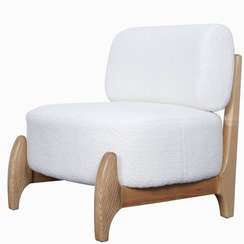 Кресло Judge белое со светлыми ножками