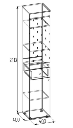 Шкаф МЦН Лойс 82