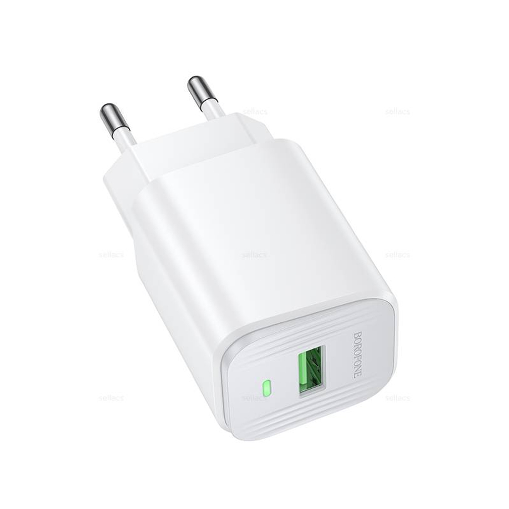 Сетевой адаптер питания BOROFONE BAS82A QC 3.0 (белый)