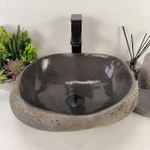 Раковина из речного камня RS-65192 40*36*15 0861