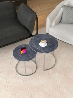 Комплект журнальных столов Акцент - керамогранит 201SLSBKER