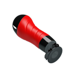 Мастурбатор-вагина Delia с вибрацией и присоской (Цвет: красный с черным)