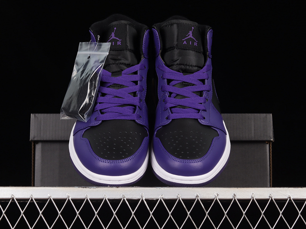 Jordan 1 Mid Purple Black