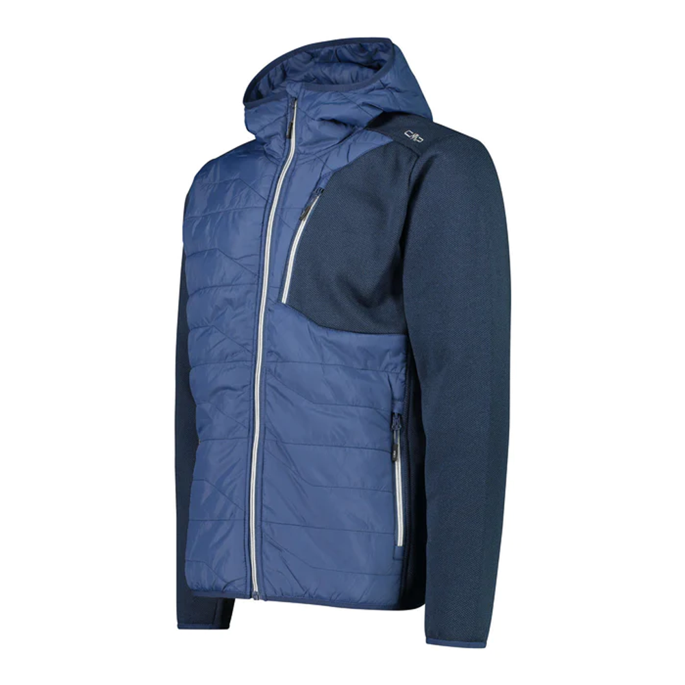 Толстовка CMP Man Hybrid Jacket Fix Hood , артикул 31H0997, цвет Nero (M928)