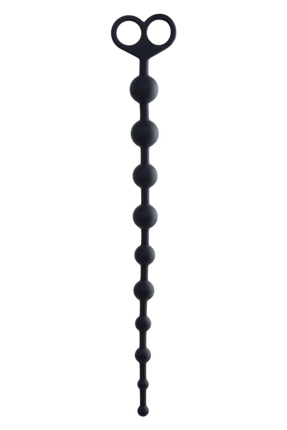 Черные анальные бусы Cephei - 33,5 см.